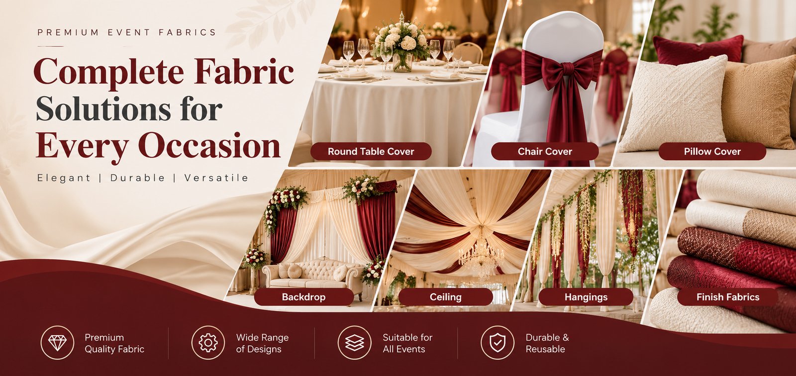 Event Fabric Studio - Premium Stage & Backdrops