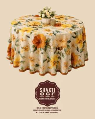 Floral Print Multi Color Table Cover